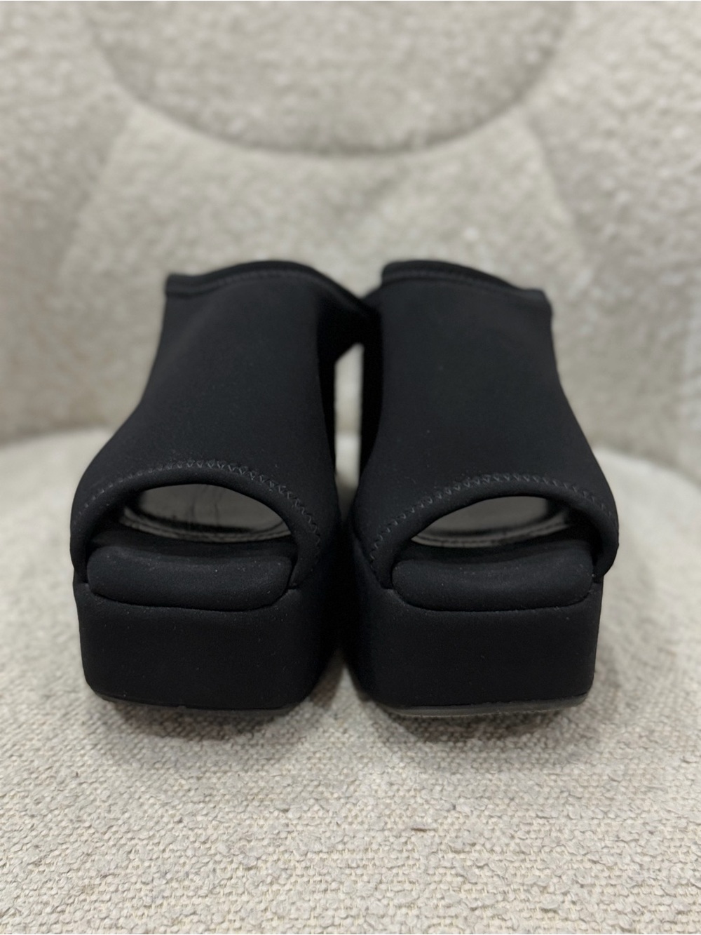 Lafayette 148 New York Black Platform Mules - Picture 6 of 8